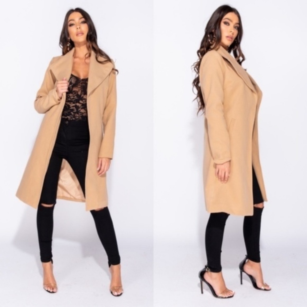 Isadora Taupe Long Duster Coat
